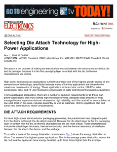 Selecting Die Attach Technology for High-Power