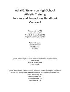 Athletic Training Manual