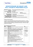 worcestershire secondary care adult antibiotic prescribing policy