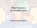 Plate Tectonics: An Unstable Earth