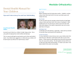 Dental Health Manual for Your Children