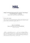 Simple Analytical Expressions for the Force and Torque of Axial