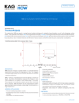 Thermal Analysis