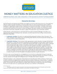 money matters in education justice