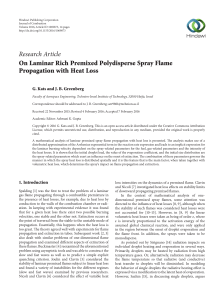 On Laminar Rich Premixed Polydisperse Spray Flame Propagation