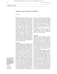 Laparoscopic surgery in children