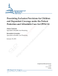 Preexisting Exclusion Provisions for Children and Dependent