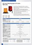 All-round flashing lights 30 Joules PMF 2030