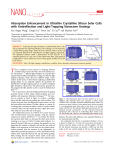 Absorption Enhancement in Ultrathin Crystalline Silicon Solar Cells