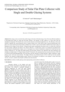Comparison Study of Solar Flat Plate Collector with Single and