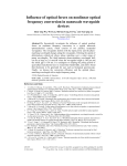 Influence of optical forces on nonlinear optical frequency conversion