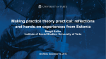 Making practice theory practical: reflections and hands