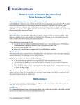 Relative Costs of Network Providers Tool Quick Reference Guide