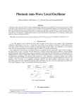 Photonic mm-Wave Local Oscillator - Harvard