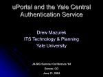 CAS: The Yale Central Authentication Service