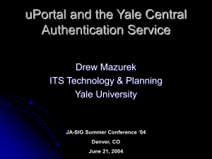 CAS: The Yale Central Authentication Service