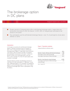 The brokerage option in DC plans