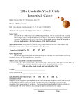 2016 Centralia Youth Girls Basketball Camp