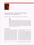 Aluminum Nitride on Sapphire Films for Surface Acoustic Wave