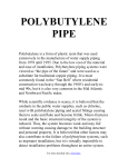 Polybutylene Pipe