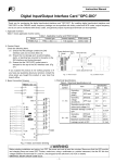 Digital Input/Output Interface Card "OPC-DIO"