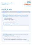 My birth plan