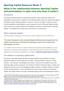 What is the relationship between Sporting Capital and Participation