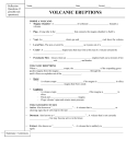 volcanic eruptions