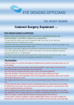 How cataract surgery is performed