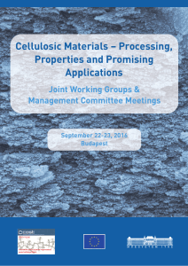 Cellulosic Materials – Processing, Properties and