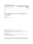 Measuring Noble Gases in Coma Samples from