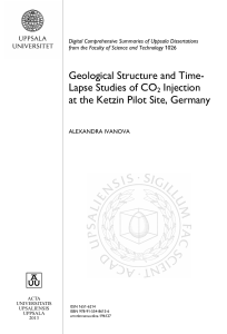 Geological Structure and Time-Lapse Studies of CO2 Injection