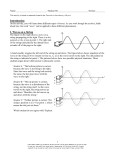 Introduction I. Waves on a String