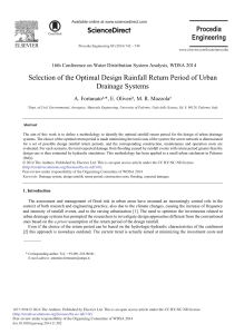 Selection of the Optimal Design Rainfall Return Period of Urban