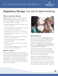 Respiratory Therapy: Your Plan for Better