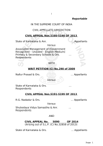 Reportable IN THE SUPREME COURT OF INDIA CIVIL APPELLATE