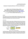 Comparison of Compression Behaviour of PU Foam and 3D