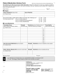 Patient Medication History Form