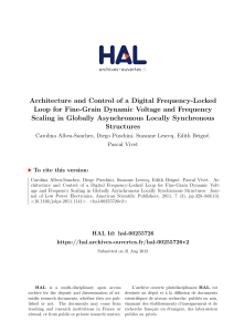 Architecture and Control of a Digital Frequency-Locked Loop