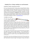 Standing Waves: Strings, standing waves and harmonics