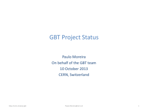 GBT Project Status