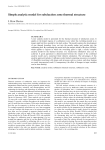 Simple analytic model for subduction zone thermal structure