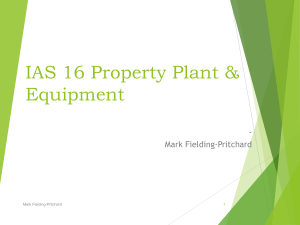 IAS 16 - MEFielding