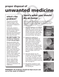 Proper Disposal of Unwanted Medicine