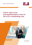 call-for-input on the crowdfunding rules