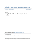 Group Well Child Care: An Analysis Of Cost - EliScholar
