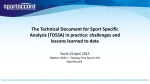 The Technical Document for Sport Specific Analysis (TDSSA) in