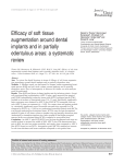 Efficacy of soft tissue augmentation around dental implants and in