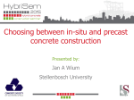 Choosing between in-situ and precast concrete construction