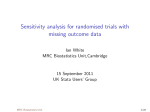 Sensitivity analysis for randomised trials with missing outcome data